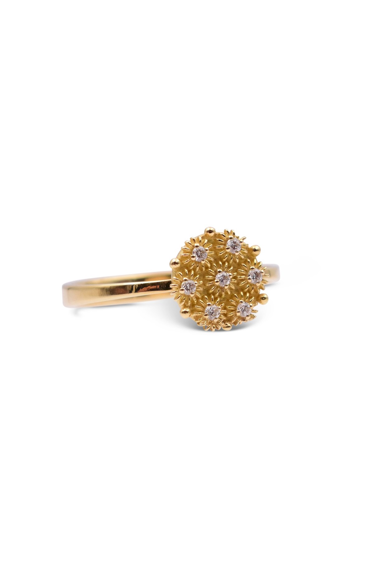 Anello stella con diamanti