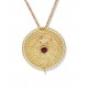 Collana e spilla bottone